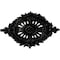 Ekena Millwork Antonio Ceiling Medallion, Hand-Painted Black Pearl, 35 7/8"W x 22 1/2"H x 4 3/8"P CM35X22ANBPS - alternate 1